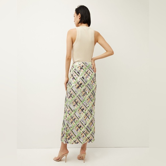 NWOT VERONICA BEARD Brent EMBELLISHED sequin midi skirt mermaid 2 - Picture 9 of 17